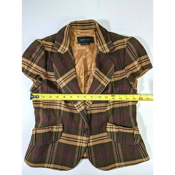 BCBGMAXAZRIA Blazer Jacket Plaid  Academia - Picture 7 of 11